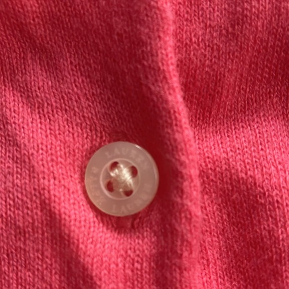 LAUREN BY RALPH LAUREN PINK CARDIGAN - Picture 6 of 6